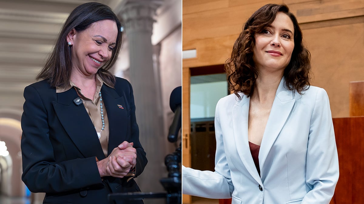 Ayuso organizó durante semanas la visita a España de María Corina Machado, que no ha pedido por ahora reunirse con Pedro Sánchez