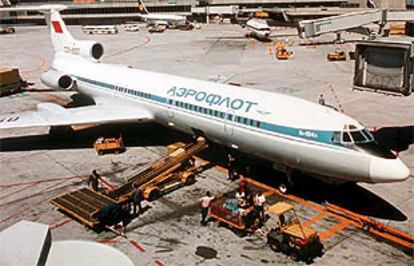 Foto de archivo de un Tupolev TU-154 similar al que se ha estrellado en Siberia.