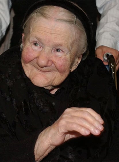 Irena Sendler, en un homenaje en  Varsovia, en 2007.