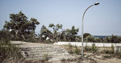 The ruins of the chalet in Alcanar. This is where the explosives were prepared that went off on the eve of the attacks, killing Es Satty.