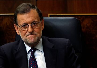 Mariano Rajoy en el debate de investidura.