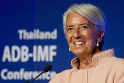 La directora gerente del FMI, Christine Lagarde.