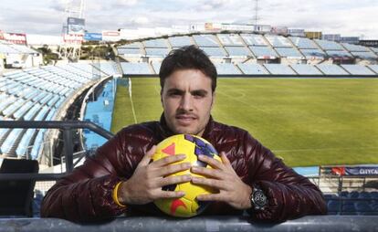 Pedro León, en el Coliseum de Getafe la pasada temporada.