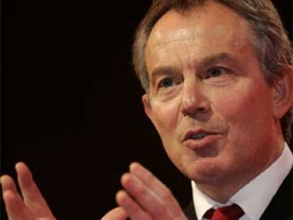 Blair, en el congreso de primavera del Partido Laborista, ayer en Blackpool.
