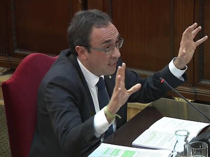 Declaración del exconseller de Territori, Josep Rull, en el juicio del 'procés'.