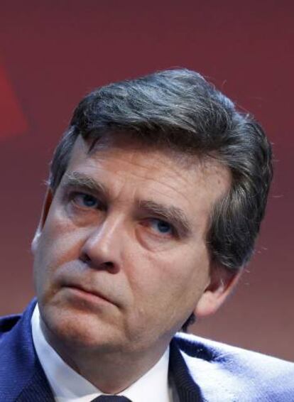 Arnaud Montebourg, exministro de Economía y candidato a las primarias de la izquierda francesa, este jueves en París.