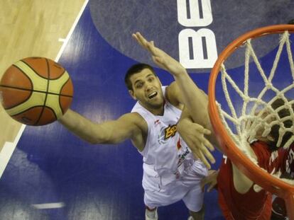 Felipe Reyes, con la selecci&oacute;n espa&ntilde;ola. 