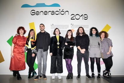 De izquierda a derecha, Raisa Maudit, Ana Barriga, Ignacio García Sánchez, Saelia Aparicio, Susanna Inglada, Mario Espliego, Ana García-Pineda y Lucía P. Moreno.