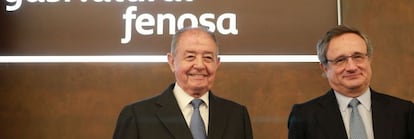 Salvador Gabarro, presidente de Gas Natural, y Rafael Villaseca, consejero delegado