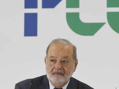 El empresario mexicano Carlos Slim, accionista de control de FCC.