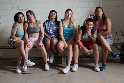 Las protagonistas de la película 'Reas' y la obra de teatro 'Los días afuera', de Lola Arias. 