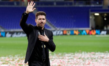 Simeone, tras ganar la Europa League