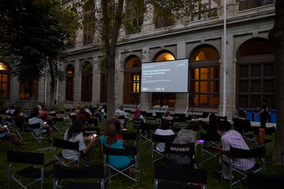 Una de las sesiones de cine africano en el Museo Reina Sofía de Madrid.