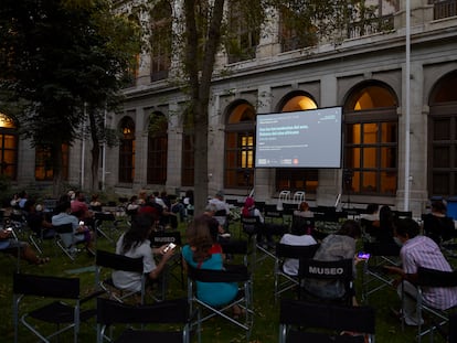 Una de las sesiones de cine africano en el Museo Reina Sofía de Madrid.