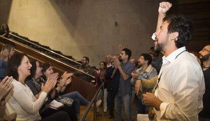 El líder de Podemos en Galicia, Antón Gómez-Reino, el pasado octubre.