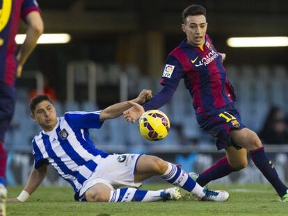 Munir, frente al Recreativo.