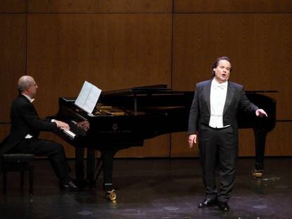 Josep Bros en el concierto del Liceo por el 25 aniversario de su debut.