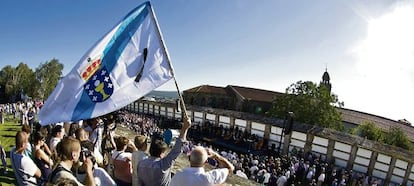 Homenaje a las víctimas del Alvia, una semana después del accidente