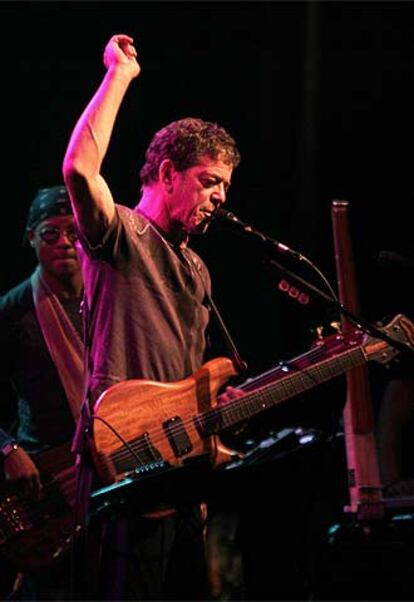 Lou Reed, durante su actuación el domingo en Madrid.