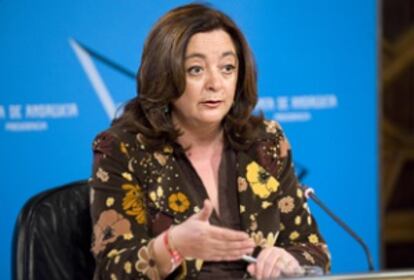 Mar Moreno, tras el Consejo de Gobierno.