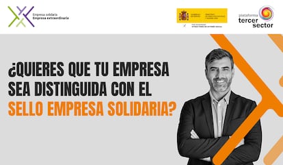 Cartel de la campaña Sello Empresa Solidaria.