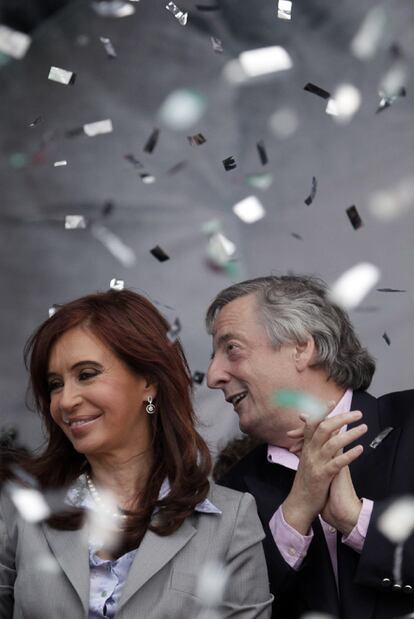 Cristina Fernndez y Nstor Kirchner.