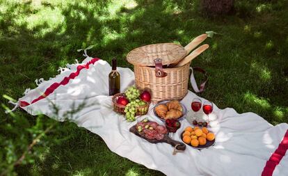 Picnic en un parque. 