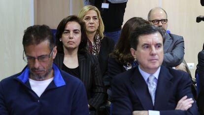 Fotografía del pasado 11 de enero, de la Infanta en el banquillo.