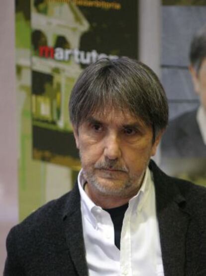 Ramón Saizarbitoria, cuando presentó el año pasado su novela 'Martutene'.