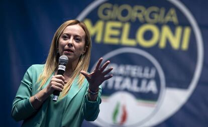 Giorgia Meloni, líder del partido Hermanos de Italia.