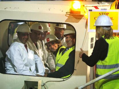 El Rey visita las obras del metro de Madrid