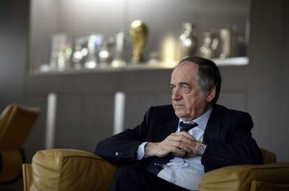 Noël Le Graët, el presidente de la Federación francesa, en abril pasado.