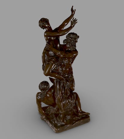 Plutón raptando a Proserpina, probablemente fundida a finales del siglo XVIII Según un modelo de François Girardon (francés, 1628-1715). Museo J. Paul Getty.