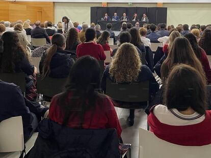 Una imagen de la jornada organizada por Vox en Valencia, en una imagen publicada en la cuenta de X de la formación.