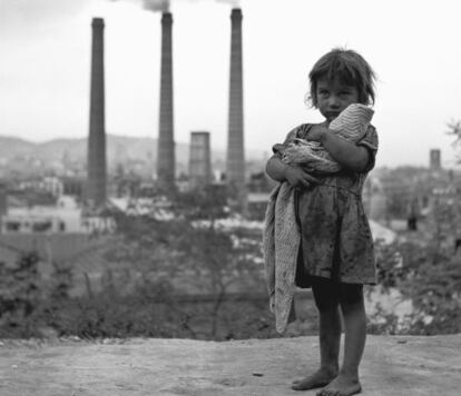 Gitanilla. Montjuic.Barcelona. 1950