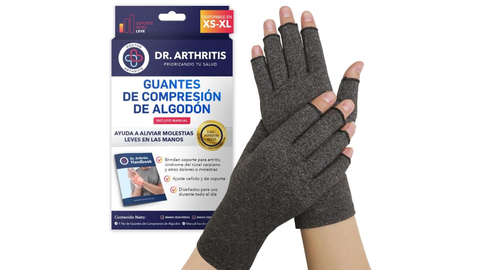 Guantes de compresión para aliviar la artitris.