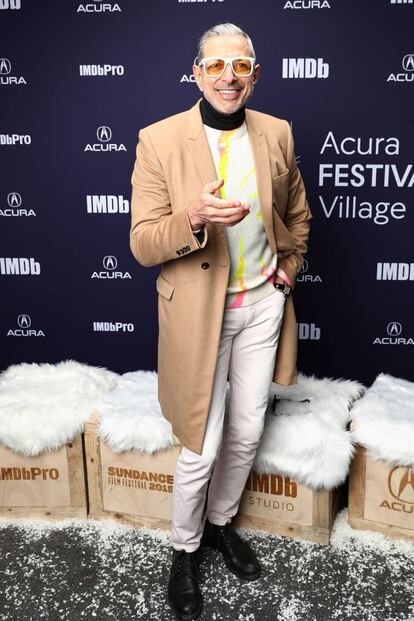 El actor Jeff Goldblum en una aparición pública durante la edición de 2019 del festival de Sundance.