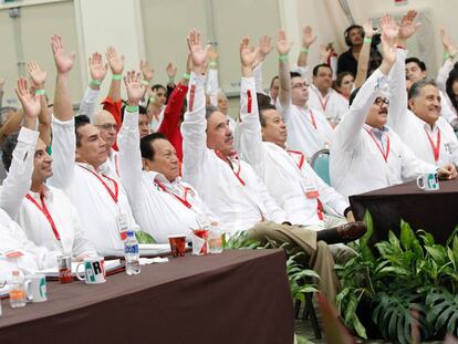 La Asamblea del PRI en Campeche. 