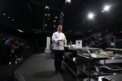 El cocinero Joan Roca (del Restaurante El Celler de Can Roca, en Girona) en la sala de conferencias de Madrid Fusión.