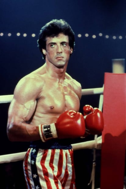 En la imagen, Sylvester Stallone durante la tercera entrega de 'Rocky', en 1982. El actor también fue el encargado de escribir el guion de la segunda y tercera entrega de la sega.