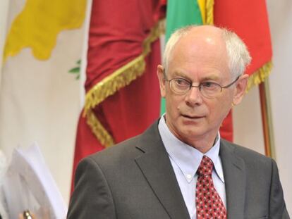 El presidente del Consejo Europeo, Herman Van Rompuy, en Bruselas. 