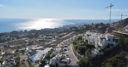 Construcción de viviendas en la Costa del Sol.