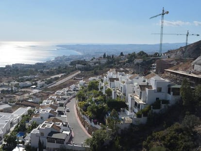 Construcción de viviendas en la Costa del Sol.