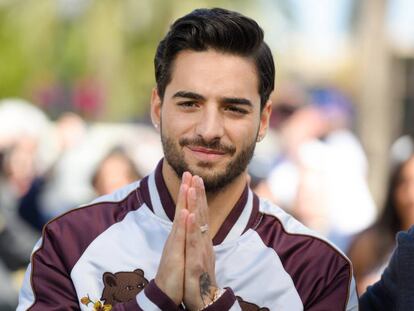 Maluma atendiendo a sus fans en los Universal Studios de Hollywood (California) el pasado mes de marzo.