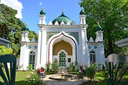 Mezquita Shah Jahan del siglo XIX, Oriental Road, Woking, Surrey, Inglaterra, Reino Unido. 