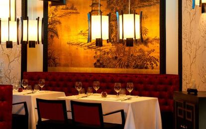 Comedor del restaurante Tse Yang, en el hotel María Cristina de San Sebastián.