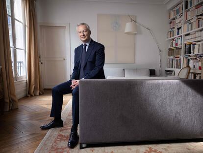 Bruno Le Maire, en su casa de París, el 27 de abril de 2023.