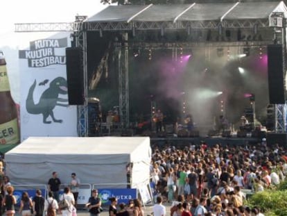 Imagen del escenerio del Kutxa Kultur Festibala, en Igeldo.