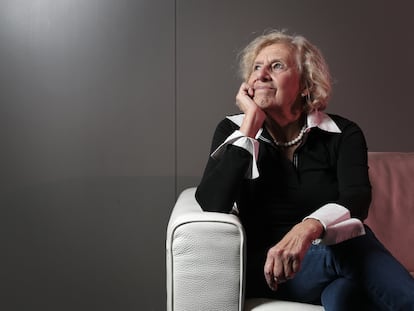 Manuela Carmena, exalcaldesa de Madrid, en las oficinas de la Cadena SER en Madrid, el pasado martes.