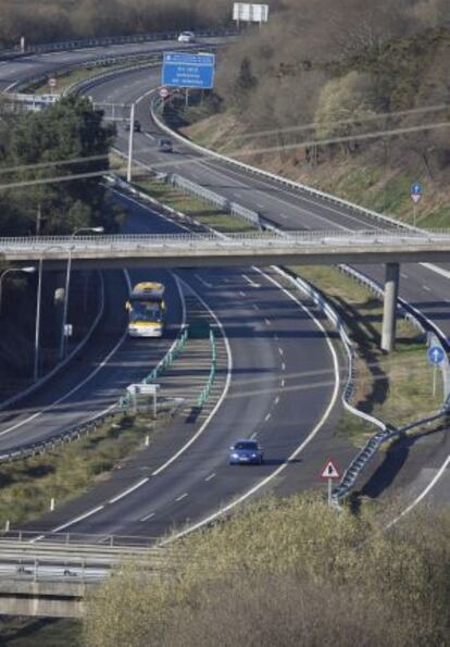 La Autopista del Atlántico, a su paso por Santiago